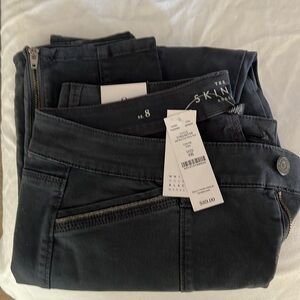 White House Black Market Ball Chain Mid-Rise Skinny Ankle Pants | Size 8